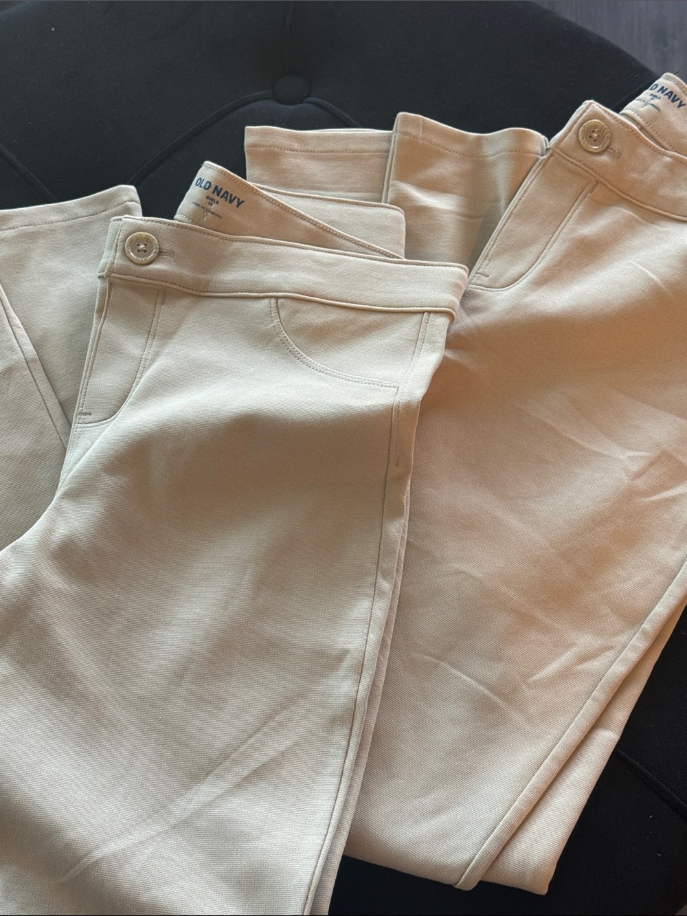 Uniform Old Navy Girls Slim Stretch Jeggings in Beige